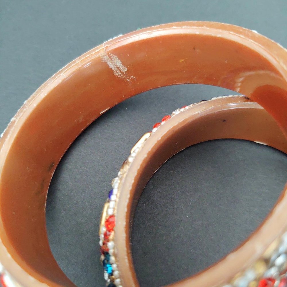 Multi bead bangle bracelets - Picture 14 of 14